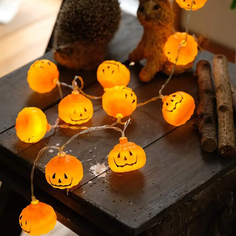 

Halloween Pumpkin LED String Lights 1M/2M/3M Warm White Garden Home Party Decoration Holiday String Light Halloween Lights