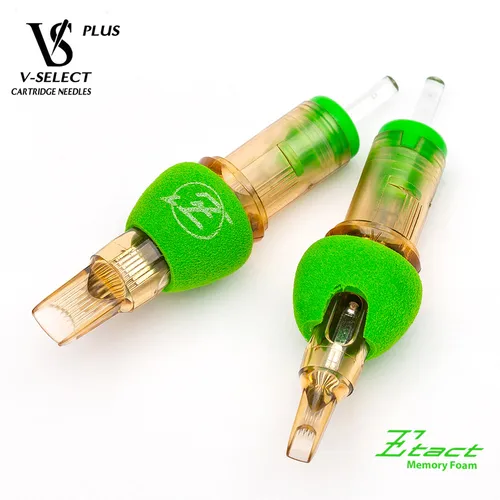 Imagen 2 del producto Agujas de cartucho de tatuaje EZ v-select más cubiertas de espuma Magnum para cartucho máquina de tatuaje rotativa empuñaduras de tatuaje 16 unids/caja