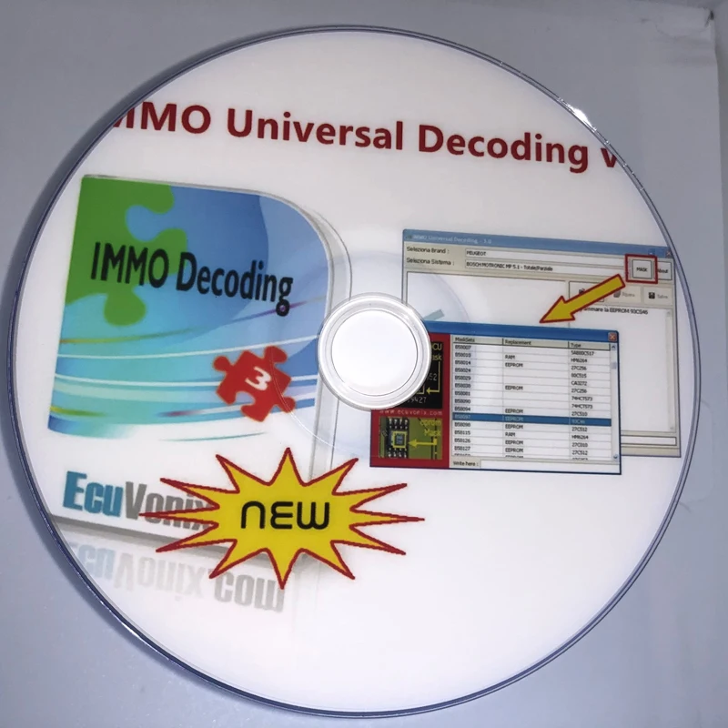 IMMO Universal Decoding V3.2 CD DVD EcuVonix 3.2 Remove IMMO Off + Keygen Unlimited Crack Car OBD2 Scanner