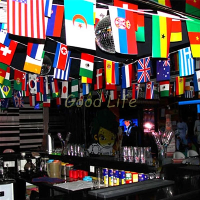 100 Countries String Flags Banner National World Hanging Flags Bunting Banner For Football Fans Party KTV Bar  Decorations