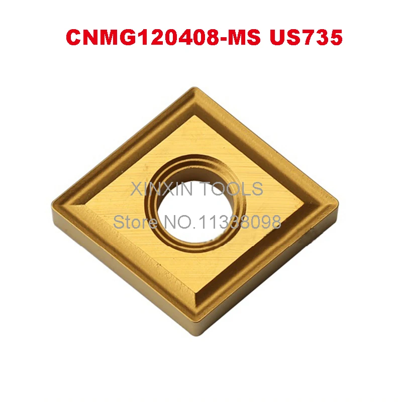 10PCS CNMG120404-MS US735/CNMG120408-MS US735 ,original CNMG 120404 MS/120408 MS insert carbide for turning tool holder