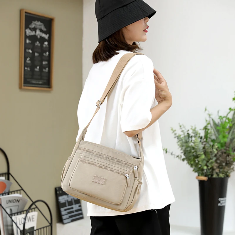 Brand New Women Shoulder Bag  Nylon Ladies Crossbody bags Simple girls Purse Female Handbags Messenger Bag Bolsa Zipper