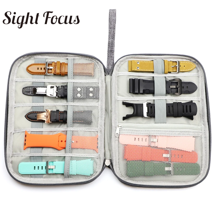 Waterproof Watchband Storage Case Watch Travel Pouch Organizer For Apple Watch band Box Portable Samsung Watch Strap Bag Durable