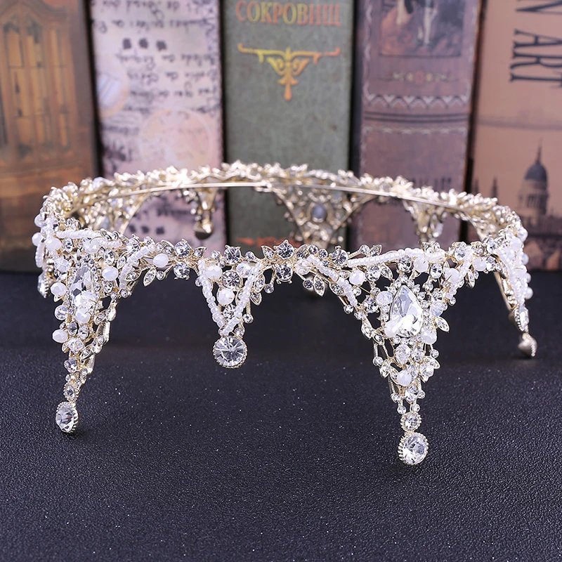Jeweled Crowns Beautiful Headpiece Wedding Crown Wedding Tiaras Hair Accessories for Prom Birthday Costume Party