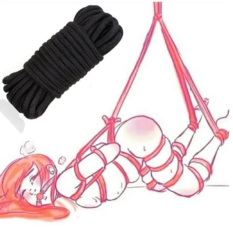 10m sexual bondage hand Props fetish cotton Soft tied Rope Strap appropriate SM sex products toys for woman BDSM bed restraints