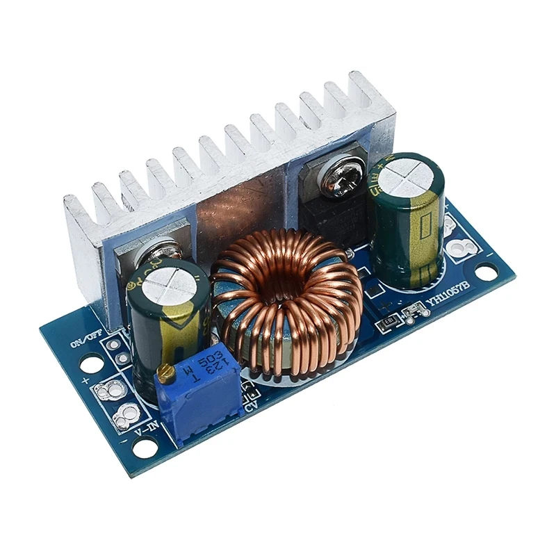 1Pcs DC-DC Boost Converter Non-isolated Step-Up Power Supply Module With Heat Sink Adjustable 4.5V-32V to 5-42V 6A