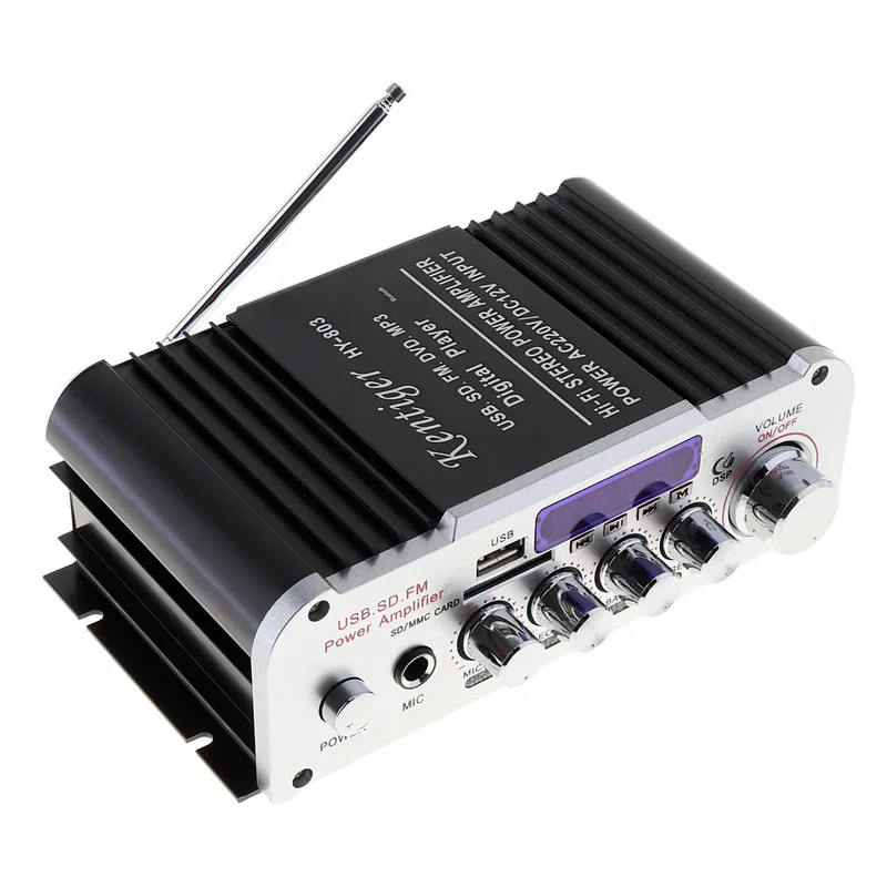 

2CH Hi-Fi Bluetooth-совместимый автомобильный аудио усилитель мощности FM-радио плеер Поддержка SD USB DVD MP3 вход для автомобиля мотоцикла дома