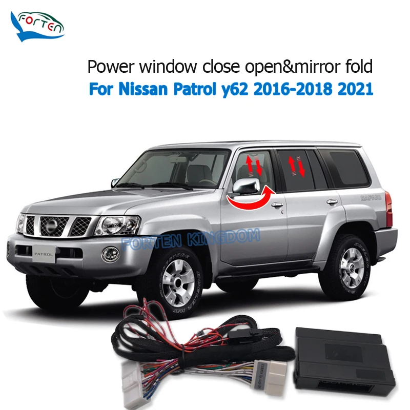 Forten Kingdom Car Side Rear View Mirror Folding And Auto Window Closer Open Kit Modeul For Nissan Patrol 2016-2021