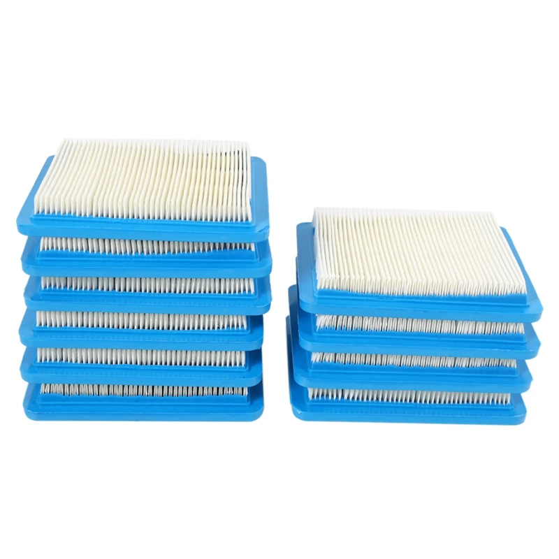 10 Pack 491588S Air Filter Replace For Briggs Stratton 491588 4915885 Flat Air Cleaner Cartridge Lawn Mower Filter