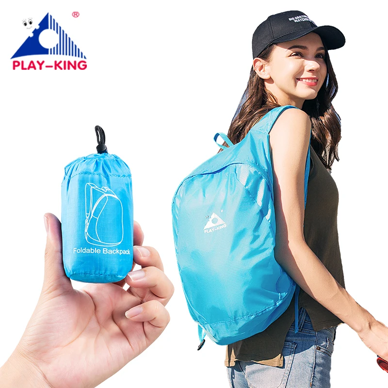 PLAYKING Lightweight Nylon Foldable Men Backpack Waterproof Mini Travel Pack Women  Bag For Mochila Feminina For Camping