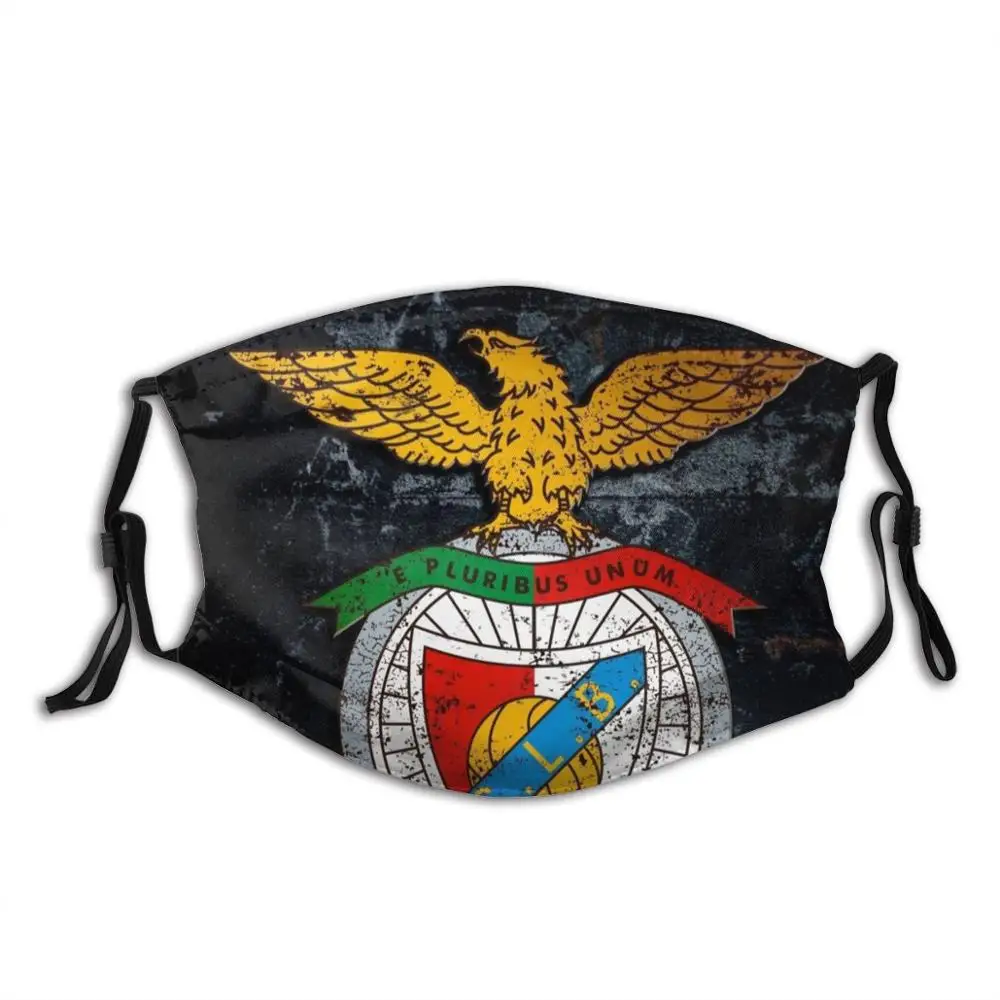 

S.L. Benfica Funny Print Reusable Pm2.5 Filter Face Mask Benfica Reds Glorious Euro Europe Europa Logo Sport Club Goal Match