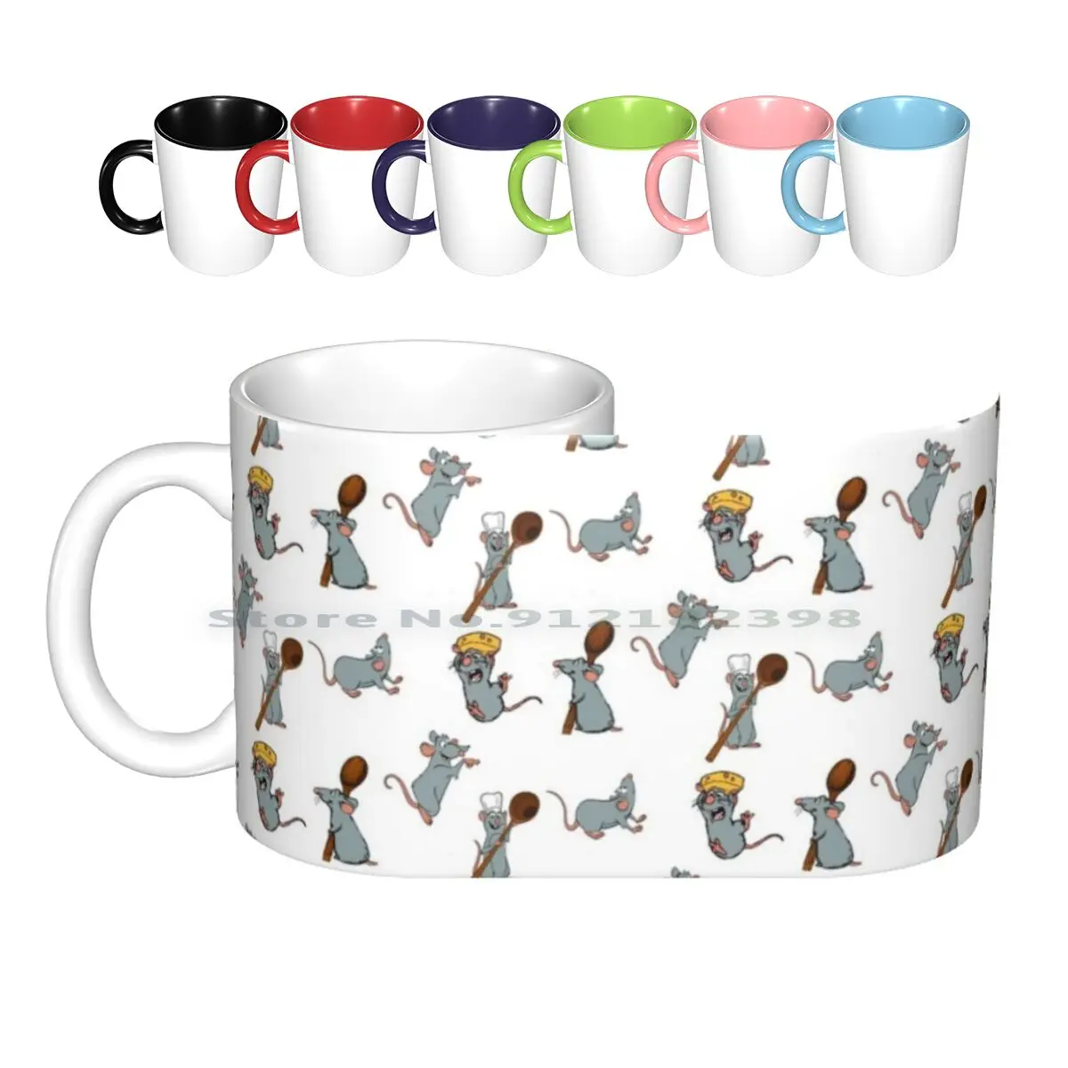 Remy Ratatouille Pack Ceramic Mugs Coffee Cups Milk Tea Mug Ratatouille Remy The Rat Remy Ratatouille Ratatouille Chef Cook