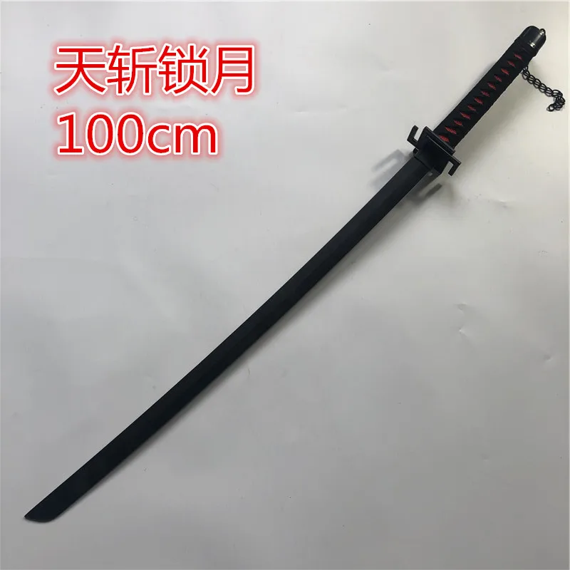 

1:1 Anime Cosplay Kurosaki ichigo sword Prop Lock ing Moon Sword Role cosplay Wood Sword Weapon 100cm