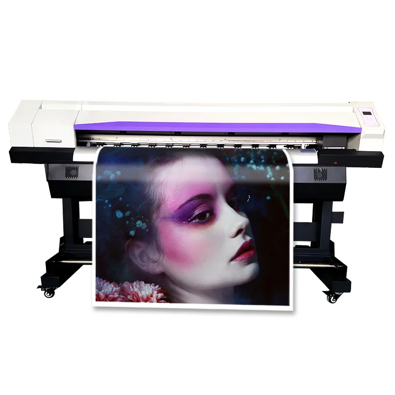 DX7 Head Eco Solvent Printer For Vinyl Sticker Wallpaper Cmyk Digital Color Printing Machine