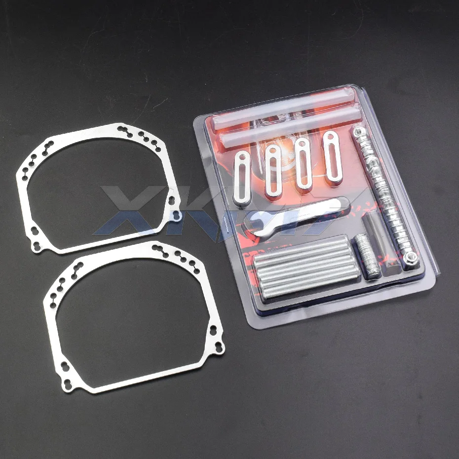 Mounting Frame For Hella 2 To Hella 3R G5/ Q5/E46 AL Headlight Lenses Bixenon Projector Transition Bracket Adapter Retrofit