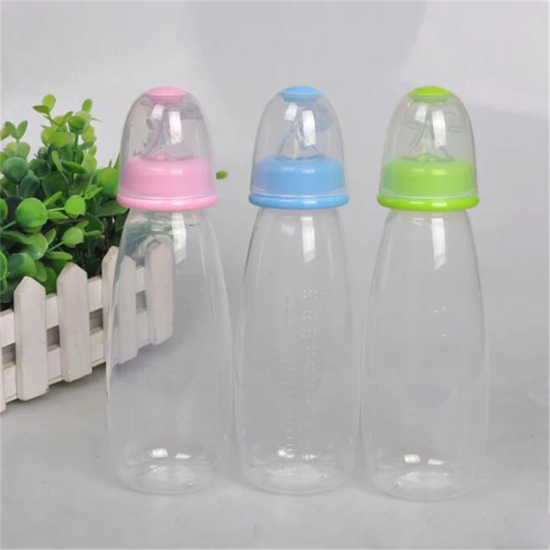 1 Pieces Baby Feeding Bottle 240ML Safety Newborn  Infant Food  Rice Paste Feeding Extrusion Bottles 3 Colors