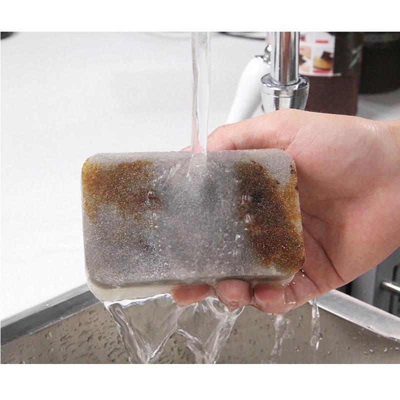5 Buah Xiaomi Spons Dua Sisi Dipertebal Bantalan Gosok Pencuci Piring Sikat Pembersih Nano Katun Sikat Pot Spons Dapur