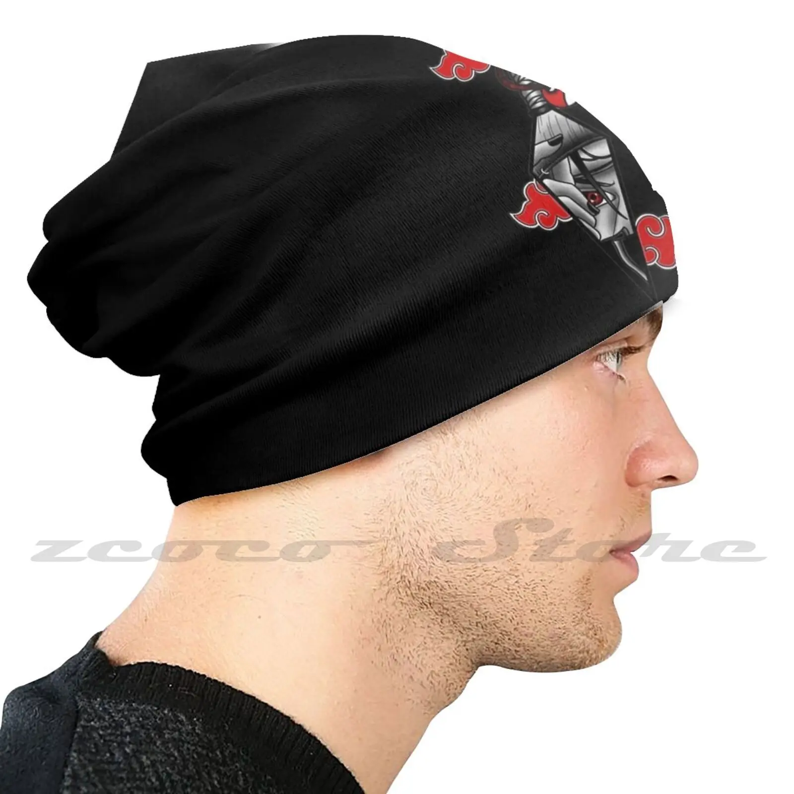 Akatsuki Kunai Design Adult Kids Knit Hat Hedging Cap Outdoor Sports Breathable Madara Rinnengan Sharingan Minimaliste