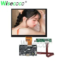 wisecoco For notebook laptop Raspberry Pi 8 inch LCD 1024*768 IPS screen with LVDs 40 pins driver board