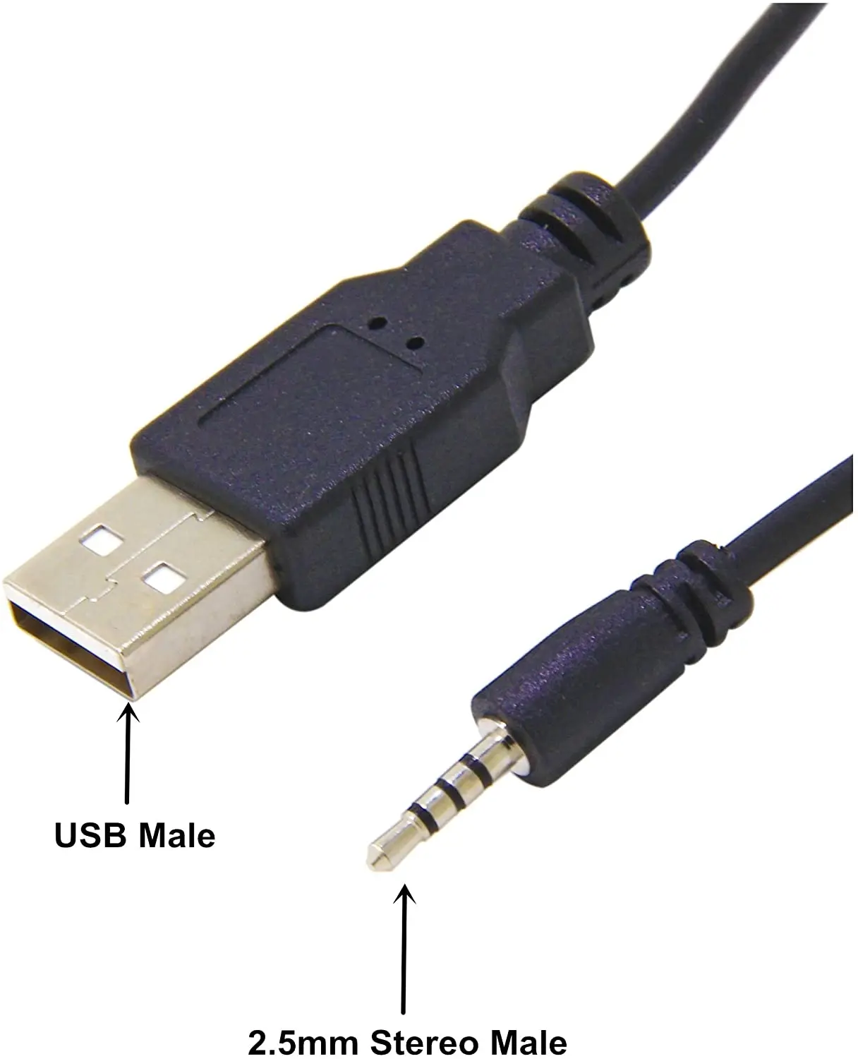 USB to 2.5mm Male, Headphone Charger Cable for JBL Synchros E30 E40BT E45BT E50BT EB40 S400BT S400 S500 S700 J56BT Wirel