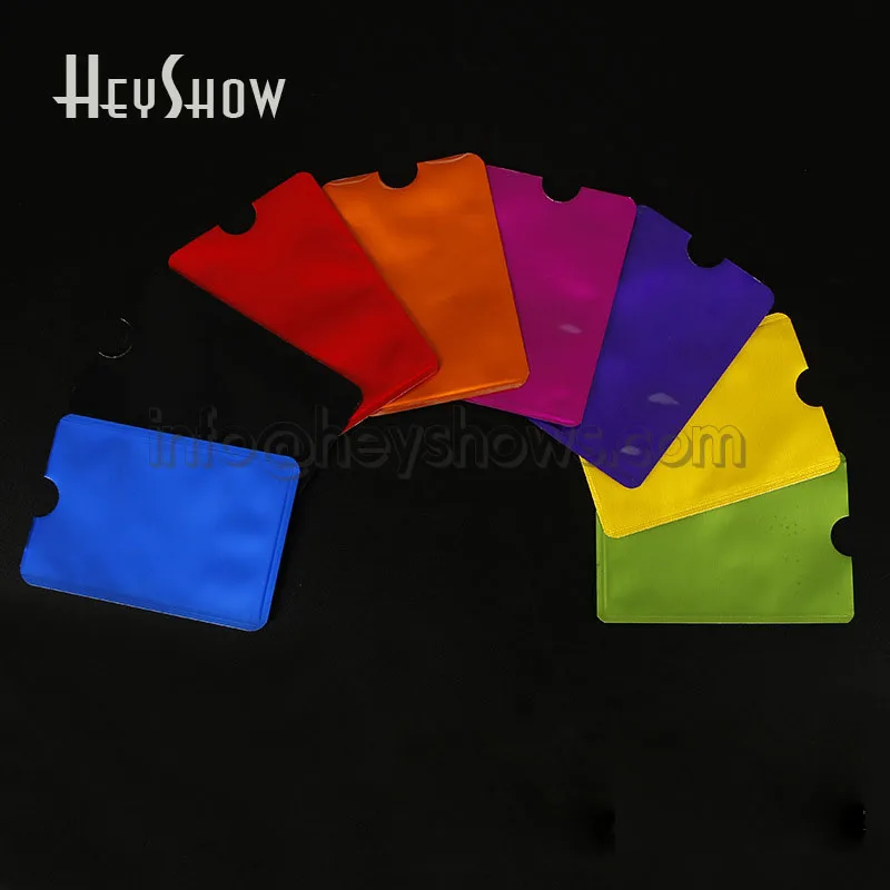 1000Pcs RFID ID Credit Card Holder Protectors Anti-Scan Secure Sleeves Aluminium Foil Shield Bag Degaussing Proof