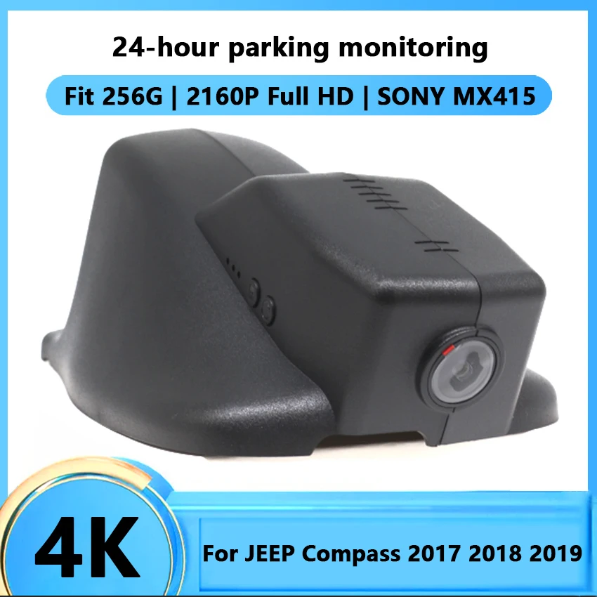 

HD 2160P Hidden Driving Recorder Car Wifi DVR Camera For JEEP Compass 2017 2018 2019 Novatek 96670 Car Dash Cam Video Recorder