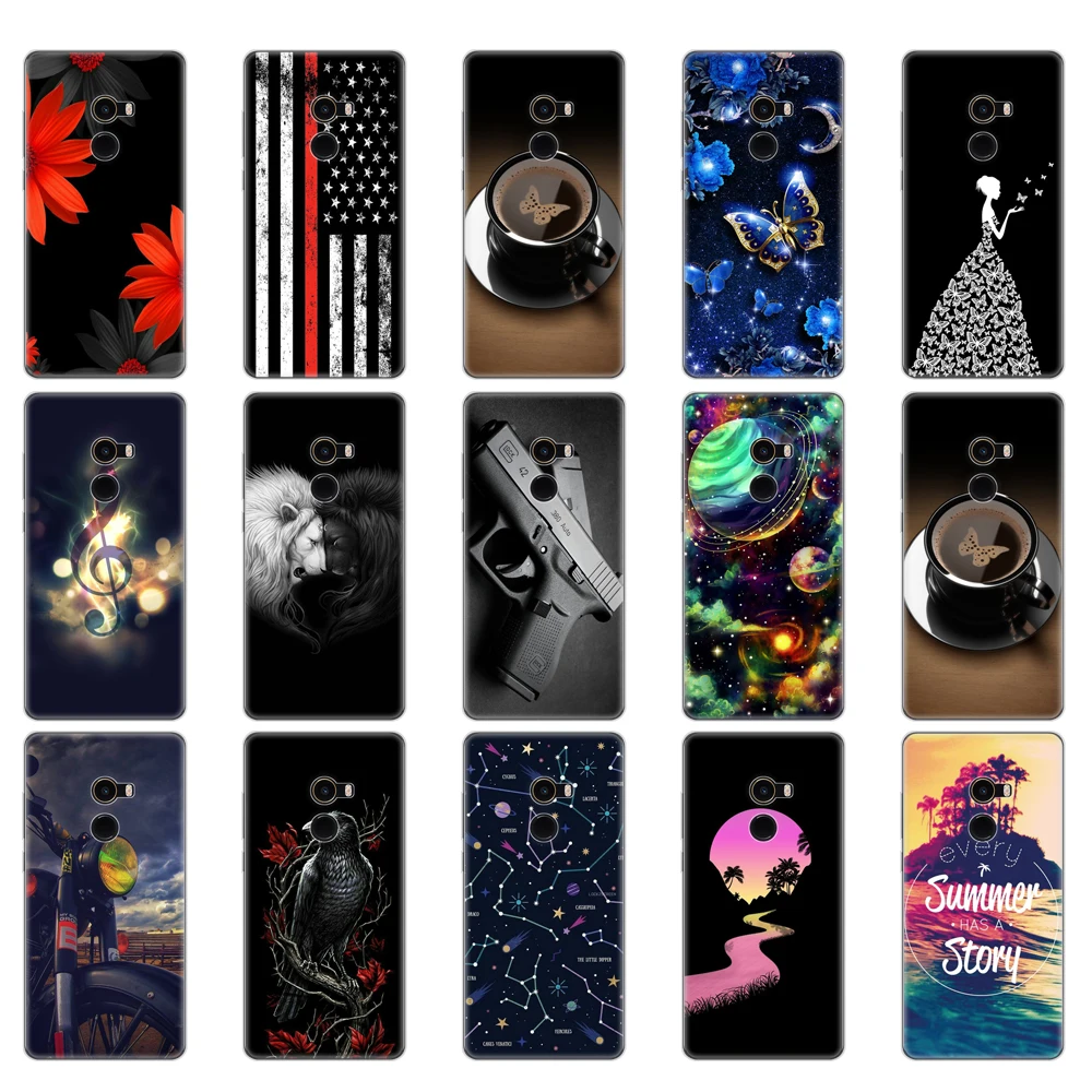 Case For Xiaomi Mix 2 Case Soft Silicone TPU Phone Cover For Xiaomi Mi Mix 2 Mix2 Back Cover Protective Coque Funda Skin