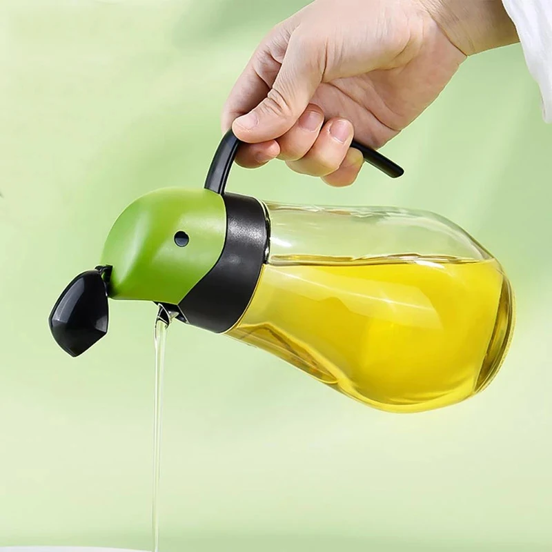 Olive Oil Dispenser Bottle Sauces Olive Oil Can Kitchen Gadget Glass Oil Storage Anti-Leak Oil Bottle Vinegar Soy Sauce Bottle