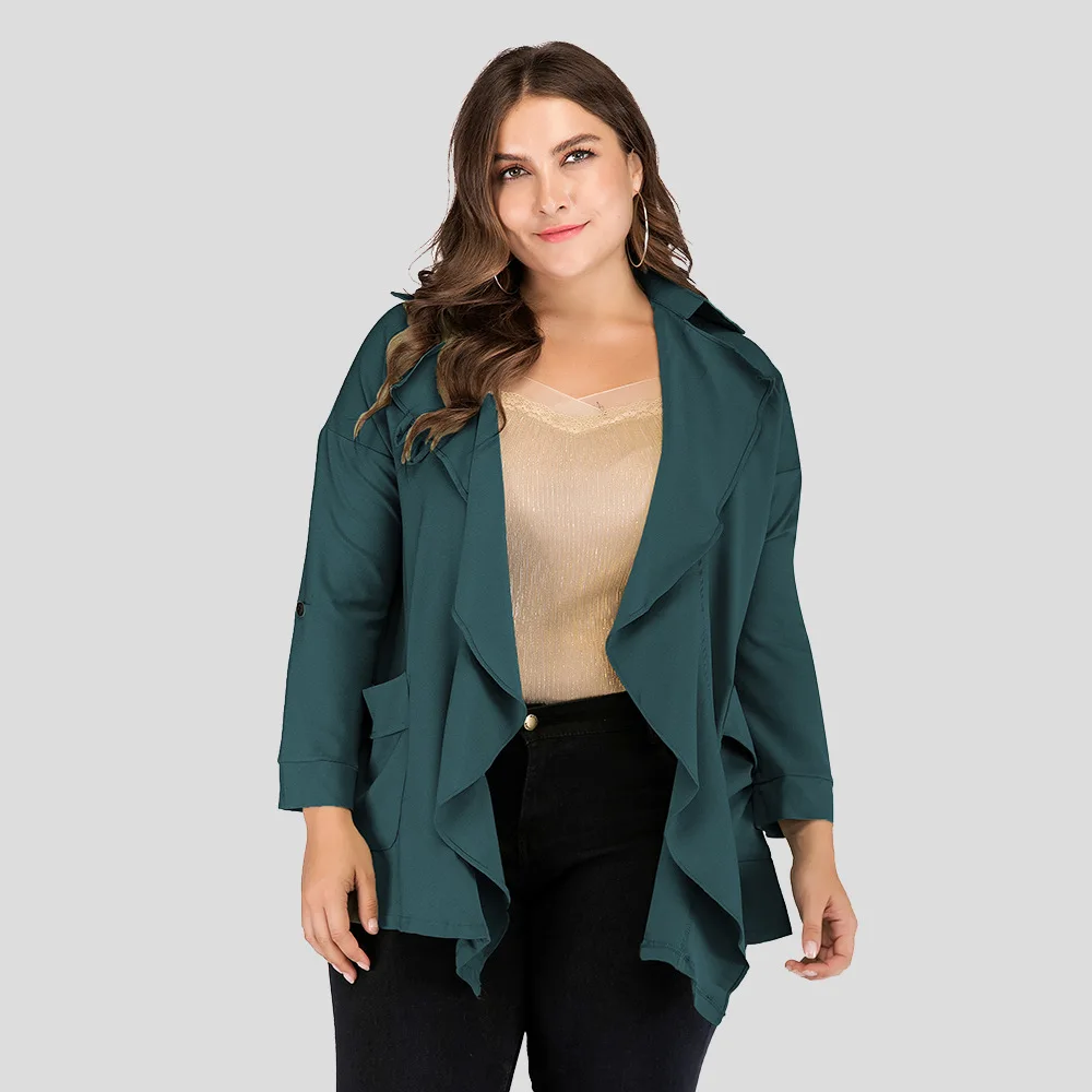 Roken Evan Spring 2022 Plus-size Women's Trench Coat Loose Casual Women's Coat European Fashion