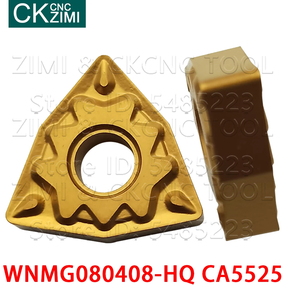 WNMG080408-HQ CA5525 شفرة من الكربيد الخشب الخارجي تحول أدوات آلة خرط تعمل بالتحكم الرقمي بواسطة الحاسوب أدوات القطع إدراج WNMG للصلب الفولاذ المقاوم للصدأ