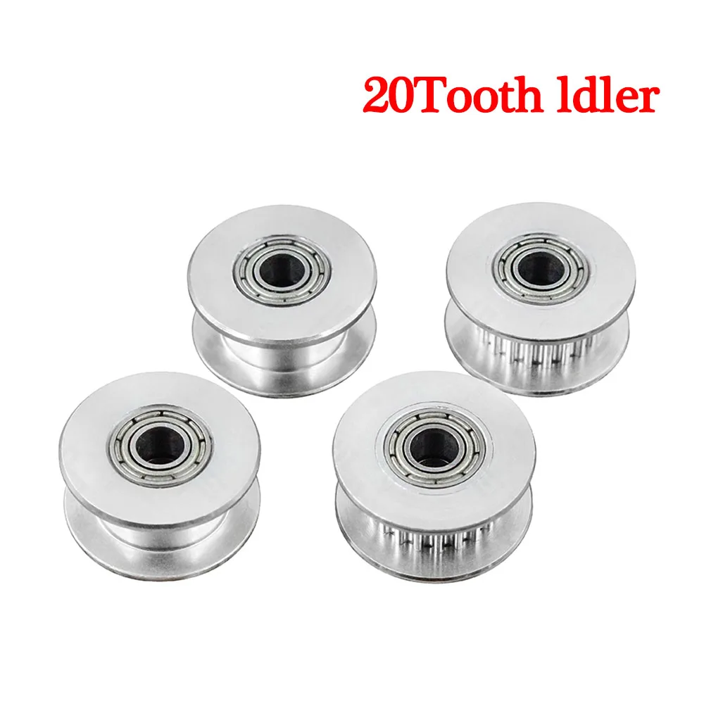 GT2 Idler Timing Pulley 16/20 Tooth Wheel Bore 3/5mm Aluminium Gear Teeth Width 6/10mm For I3 Ender 3 CR10 Blu-3 Printer Reprap