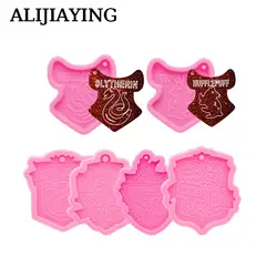 DY0827 Glossy Cartoons Magic House Silicone Resin Mold To Make Keychain Crafts with Epoxy, Chocolate Fondant Cake Mold