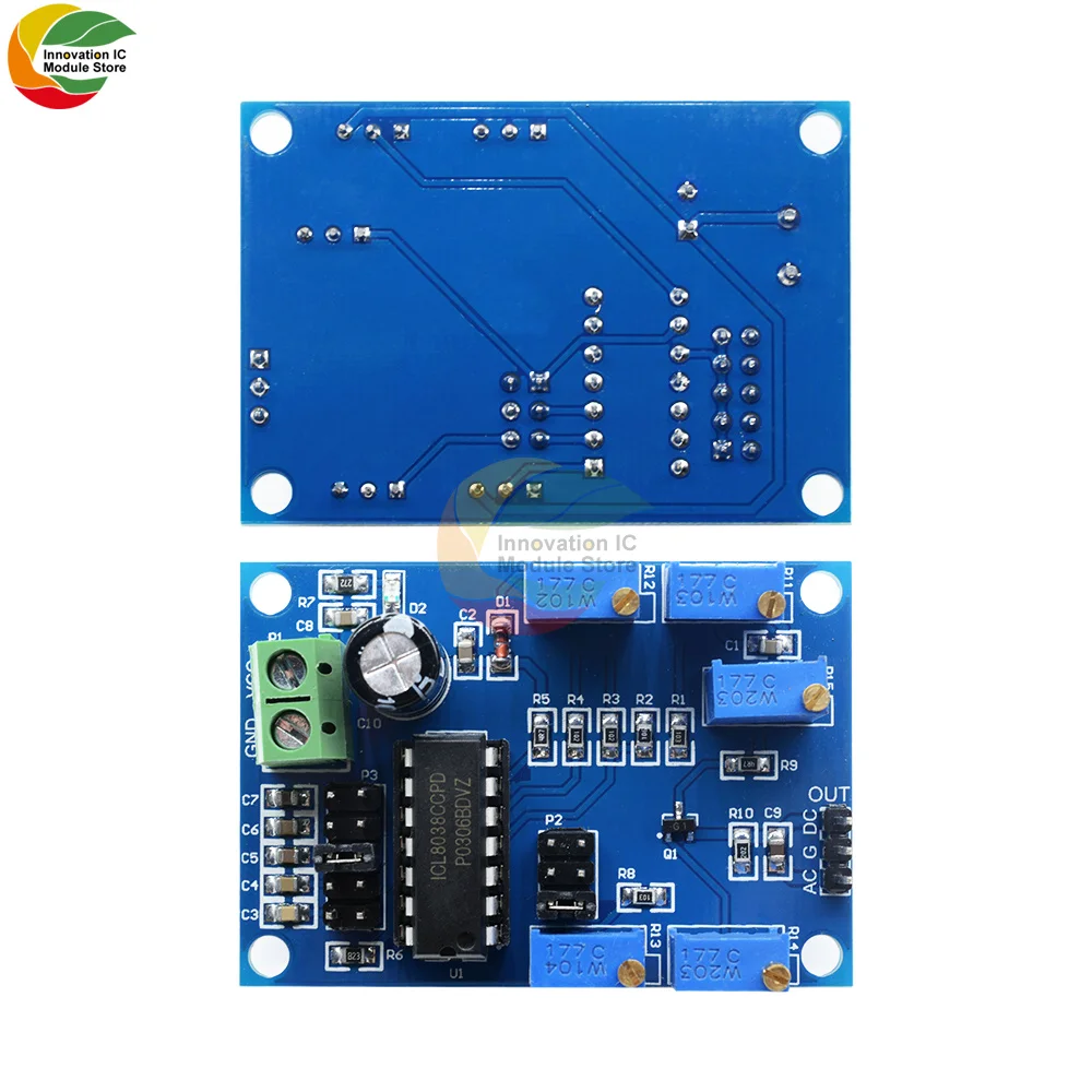 ICL8038 Low Medium Frequency Signal Source Waveform Sine Signal Generator Module 10HZ-450KHZ 12V-15V Triangular Square Sine Wave