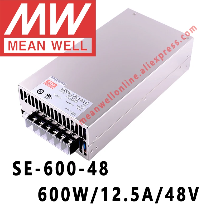 Imagem -06 - Mean Well-fonte de Alimentação Elétrica Loja On-line com Saída Única 600w 5v 12v 15v 24v 27v 36v 48v