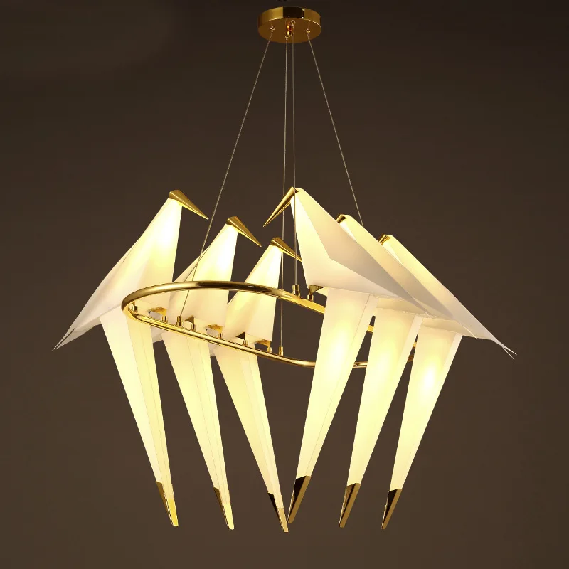 

LED Postmodern Art Deco Love Bird LED Iron Acryl Suspension Luminaire Pendant Lights.Pendant Lamp.Pendant light For Foyer