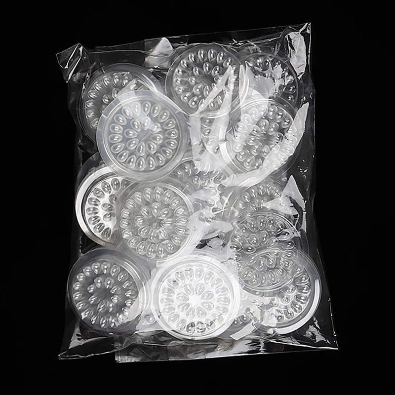 Rzęsy plastikowy pojemnik na klej klej uszczelka 20 sztuk klej paleta klej do przedłużania rzęs klocki kształt kwiatu Pad narzędzia do makijażu