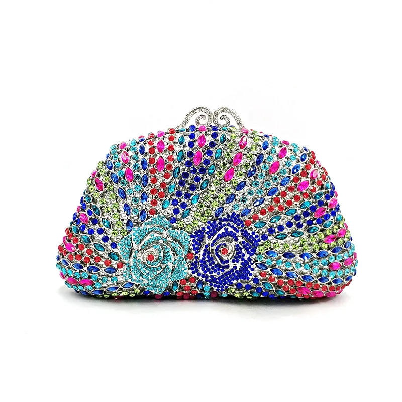 

Женские вечерние сумки синего/зеленого/розового цвета с кристаллами, свадебные подарочные коробки со стразами, клатч Minaudiere, вечерние коктейльные сумки, кошелек