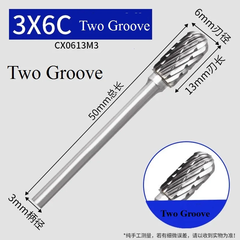 Tungsten Carbide Drill Bit burr Rotary File 3mm cnc end mills steel burs engraving grinding ball blade chamfering metal cutter