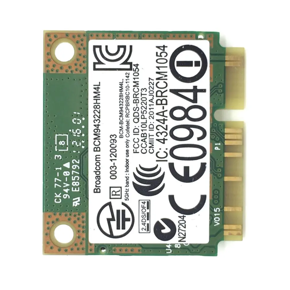 Adattatore Dual Band 300Mbps 4.0 2.4 802.11a/b/g/n Wifi Wireless Card Half Mini PCI-E Notebook Wlan Ghz 5Ghz