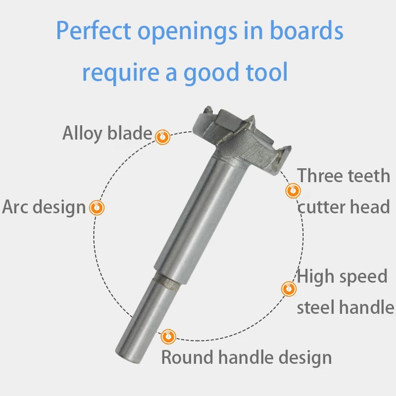 Forstner Wood Drill Bit Self Centering Hole Saw Cutter Woodworking Tools Set 15mm,20mm,25mm,30mm,35mm Forstner Drill Bits