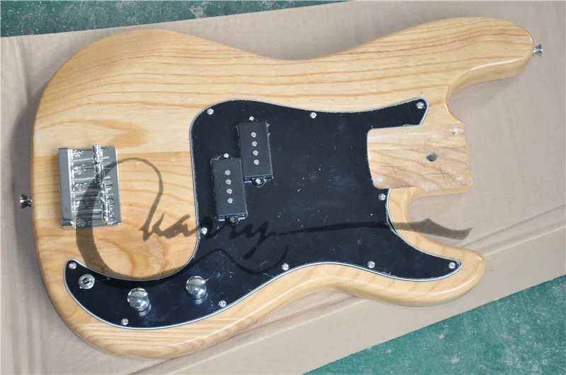 

4 strings electric bass guitar,semi-finished bass guitar,ASH body, can custom color, pb bass,free delivery