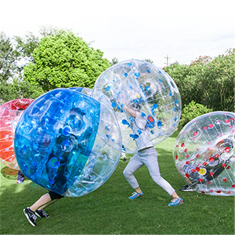 

0.8mm PVC Inflatable Toys for Children 1.2m Body Air Bubble Soccer Zorb Ball Bumper Ball Football Outdoor Sports