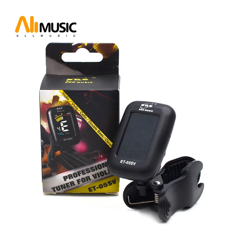 

ENO Full Colour Digital Tuner Violin Double Bass Viola Cello Tuner ET-05V Black