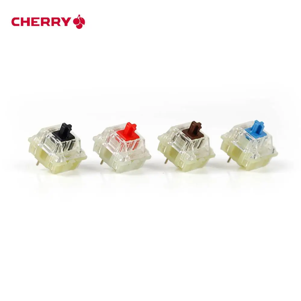 Original Cherry MX Mechanical Keyboard Switch Silver Red Black Blue Brown Axis Shaft Switch 3-pin Cherry Clear RGB Switch