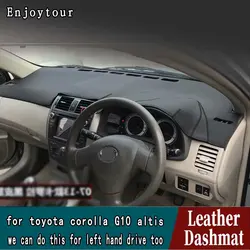 for toyota corolla axio altis g10 2006 - 2012 Leather Dashmat Dashboard Cover Pad Dash Mat Carpet Car Styling Accessories custom