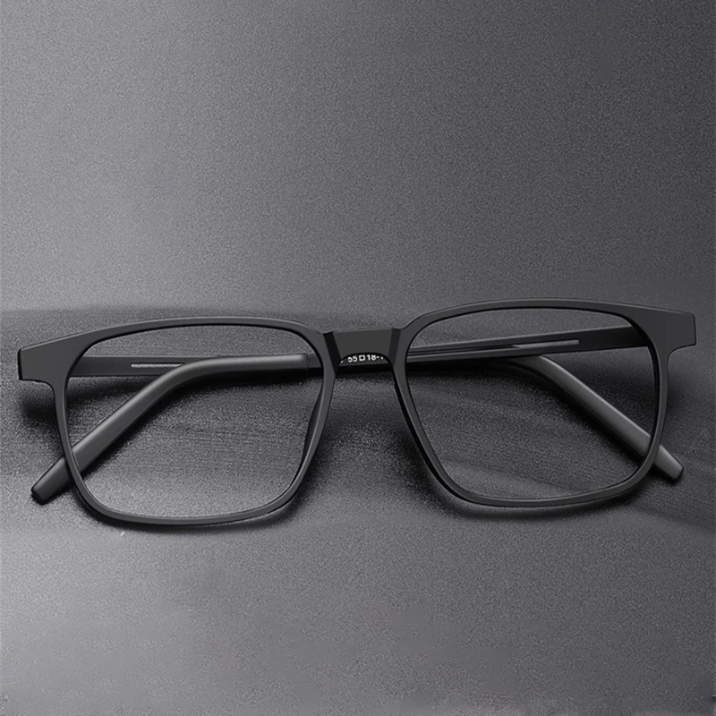 Fashion Square Pure Titanium UltraLight Comfortable Men Eyeglasses Frame Myopia Reading Optical Prescription Large Frame Glasses