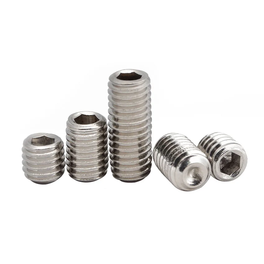 5/10/30PCS Socket Cup Point Grub Screws - Allen M3M4M5M6M8M10 Stainless steel 316 Marine