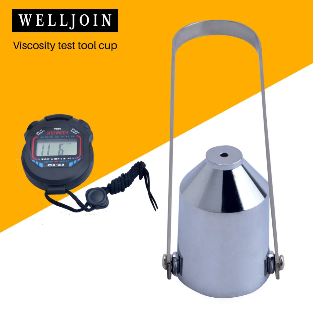 Paint Viscosity Cup Viscometer Cup With Stopwatch Mixing Thinning Tool Viscosity Test Cup 2#