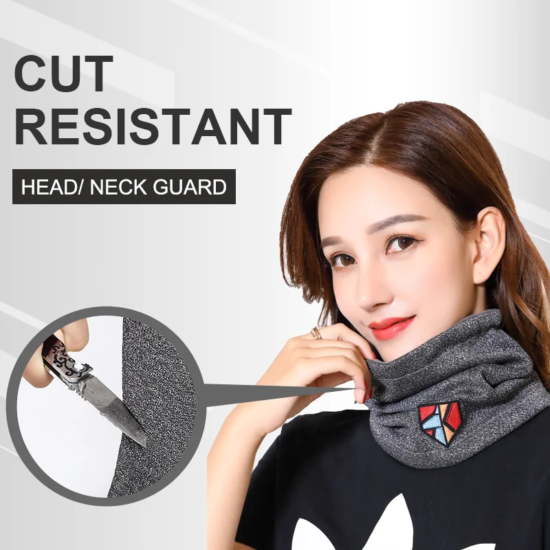 Outdoor Anti Cut Head Neck Guard Protector two in one Windproof Motorcycle Mask Head Save Shield Warmer bodyguard Men Women