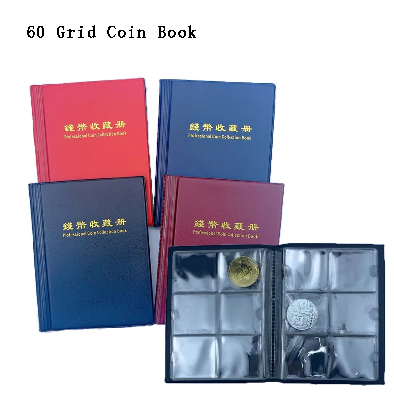 PCCB High Quality Put 60 Pieces/Coins Album For Fit Cardboard Coin Holders Professional Coin Collection Book Cheaper